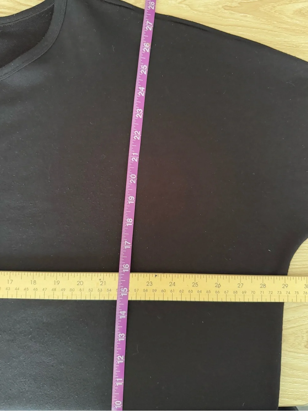 Spanx 1X Perfect Length Dolman Black Sweatshirt Relaxed Lounge Minimal